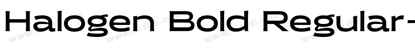 Halogen Bold Regular字体转换